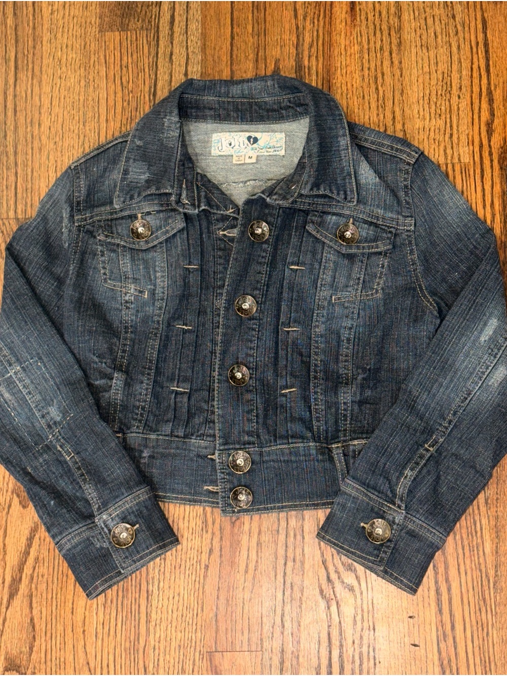 Jolt Dark Wash Denim Jacket - Girls Size M